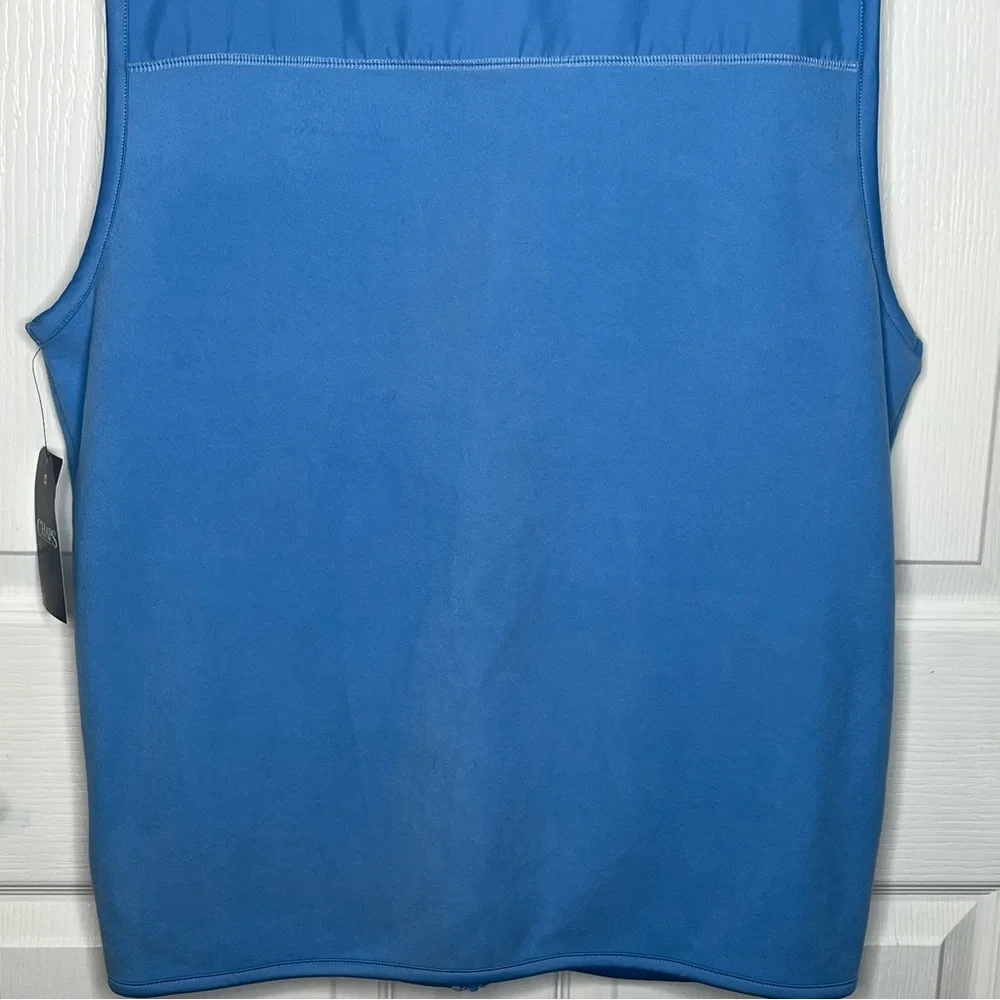 Chaps Blue Micro Fleece Vest Mens Size M NWT